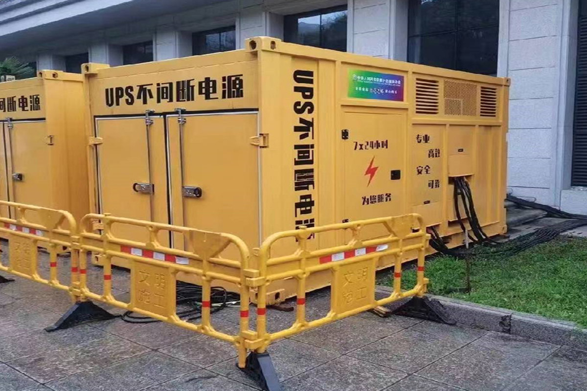 矿区发电机租赁施工现场